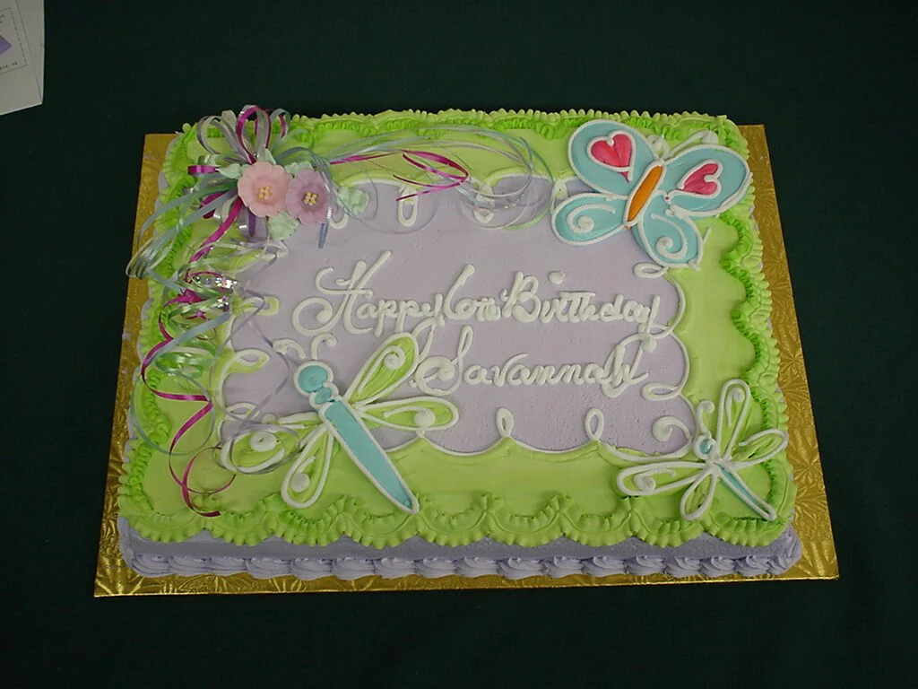 Butterflies and Dragonflies Cake