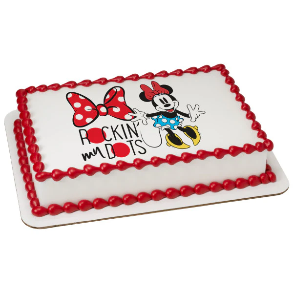 Rockin With Dots Minnie Mouse Cake