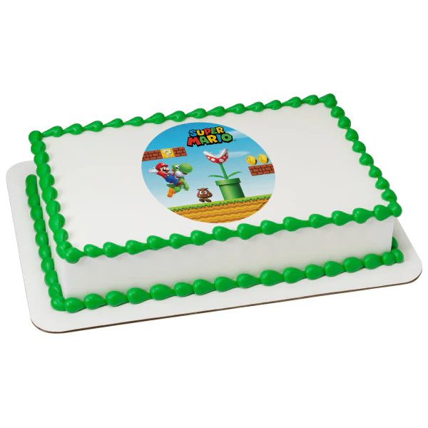 Super Mario Mushroom Kingdom Cake