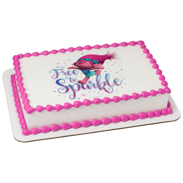 Trolls Free to Sparkle Cake