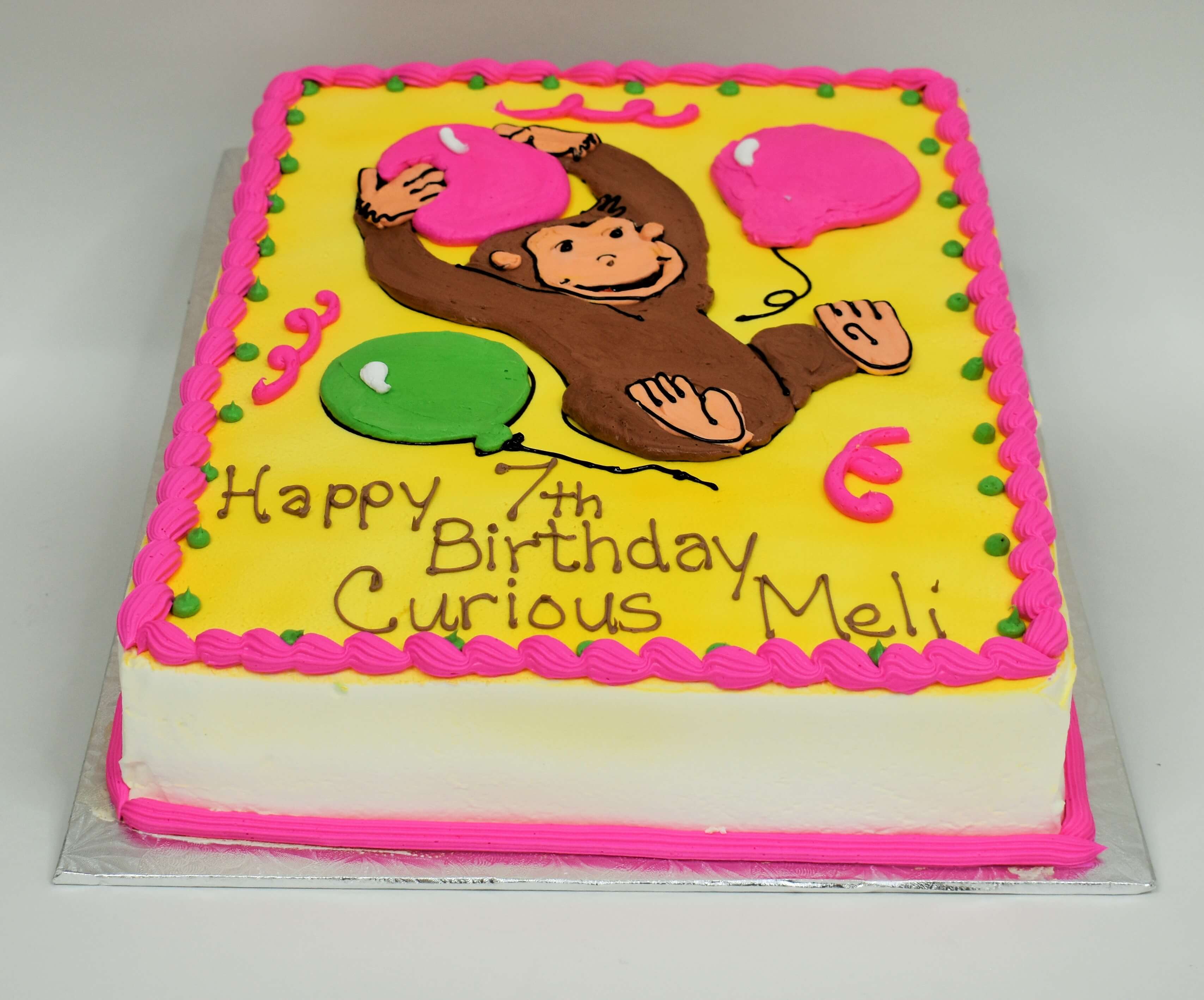 Curious George Cake