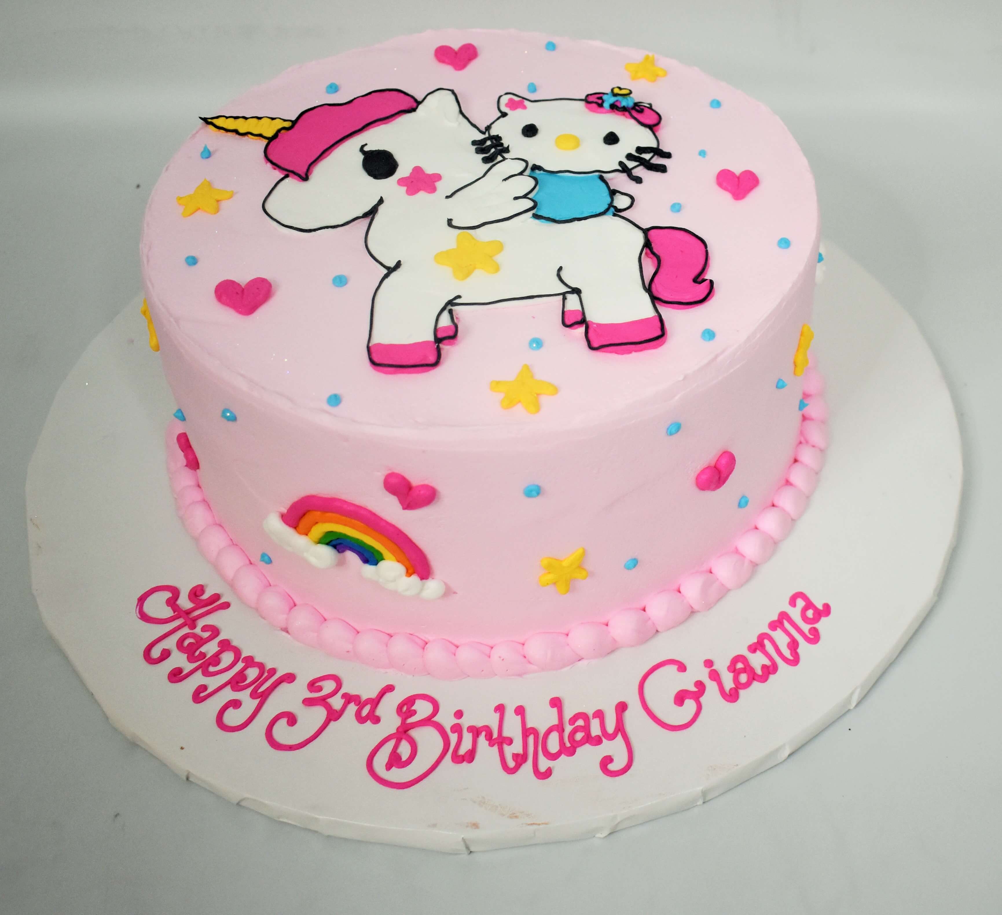 Hello Kitty Unicorn Cake