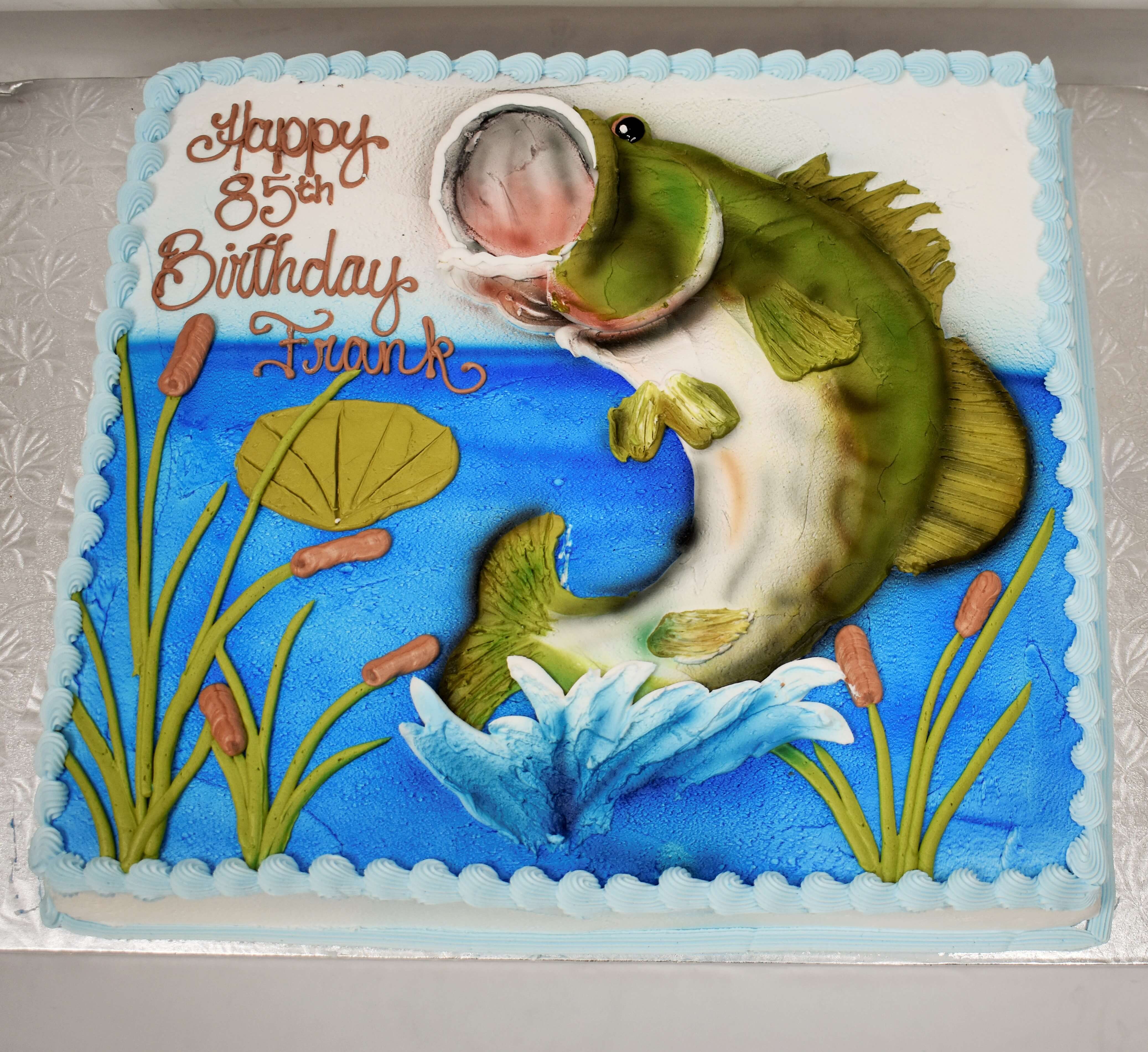 Large Mouth Bass Cake