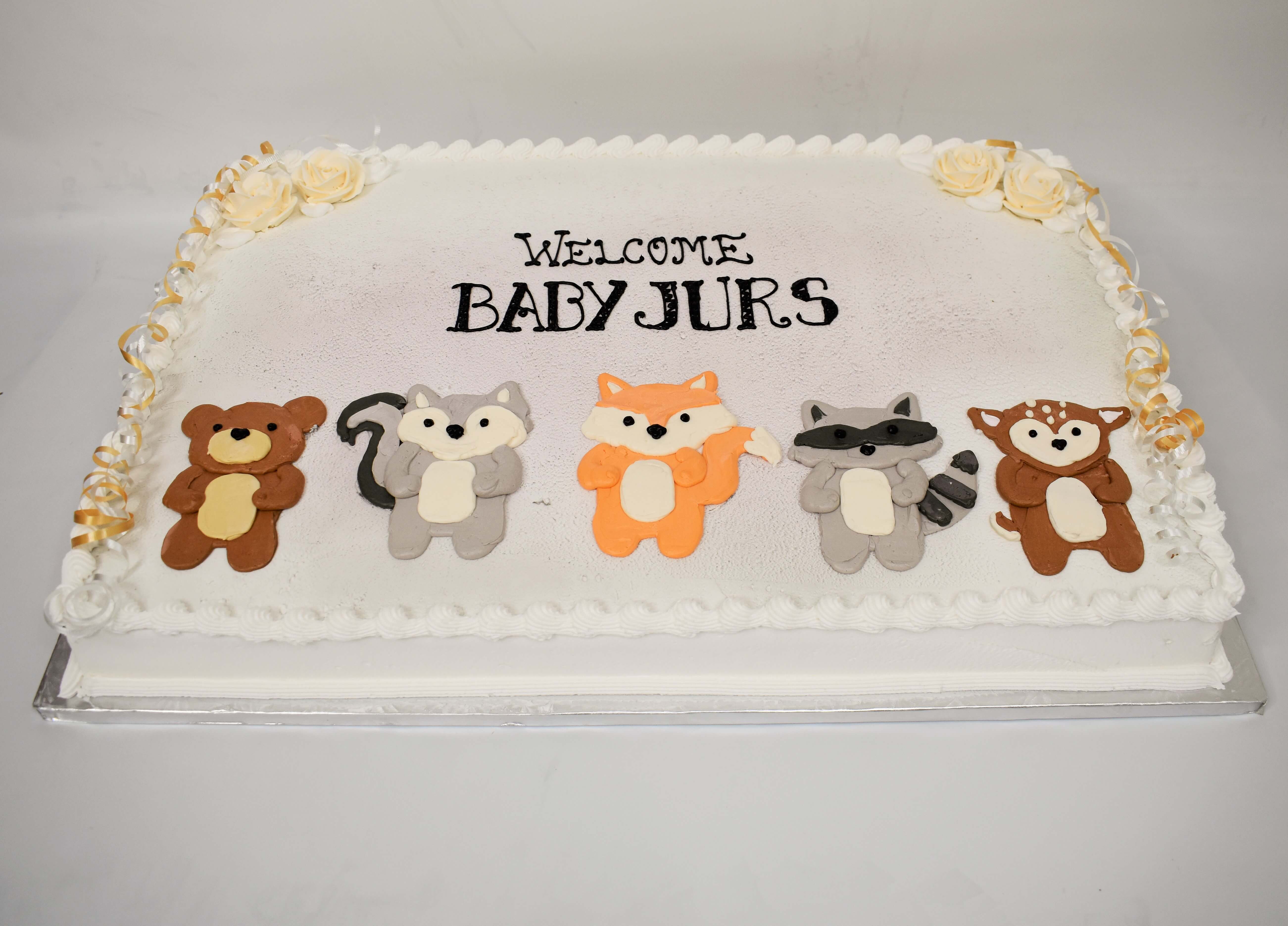 Little Animals Hanging Out Cake