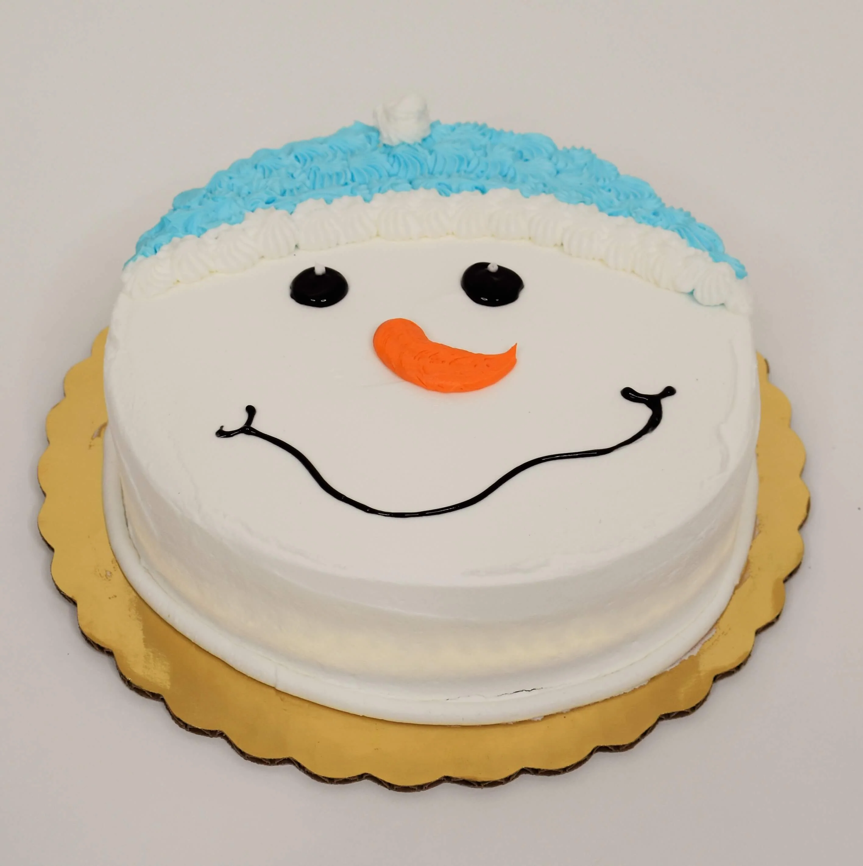 Snow Man Face Cake