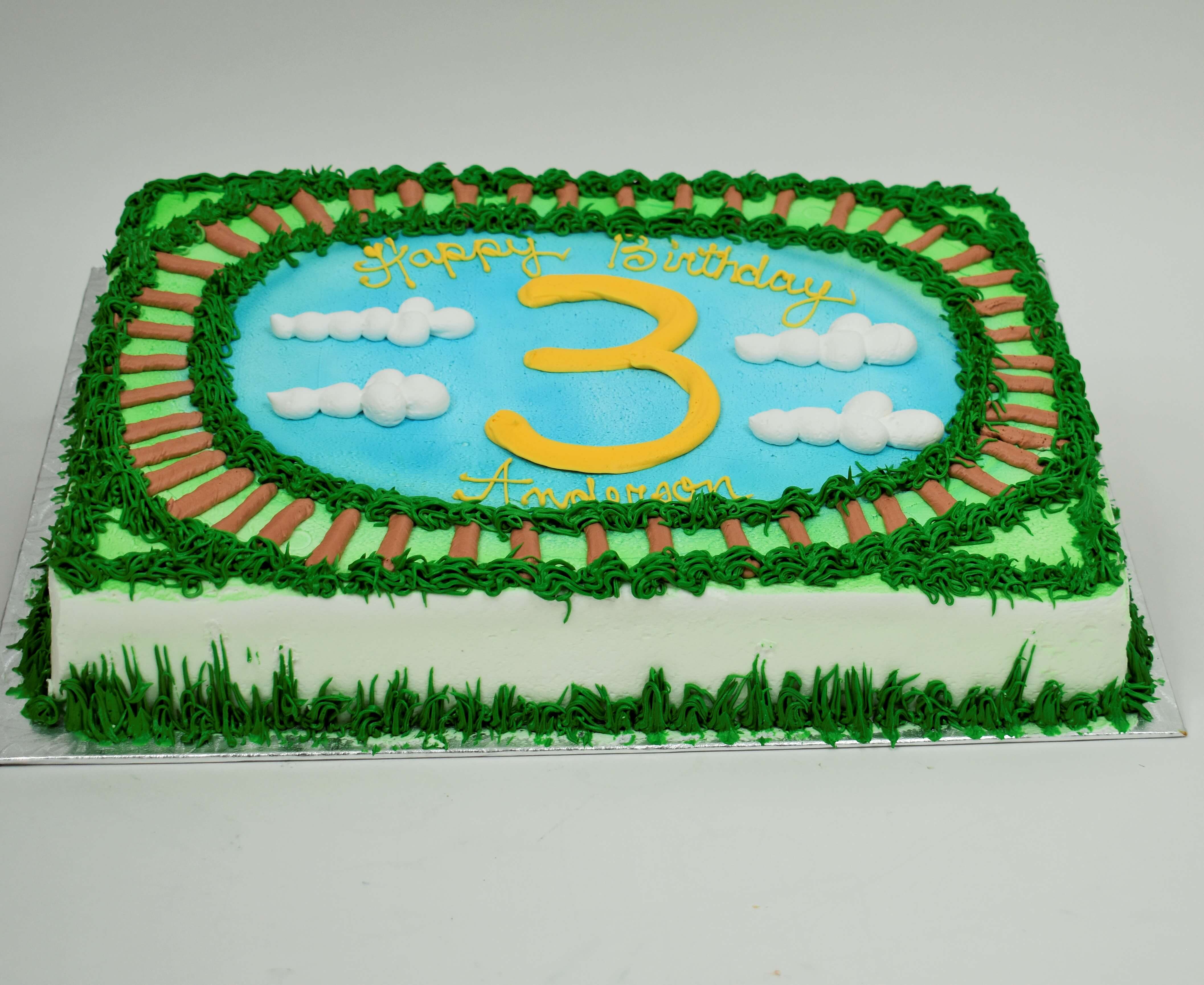 Train Track Cake