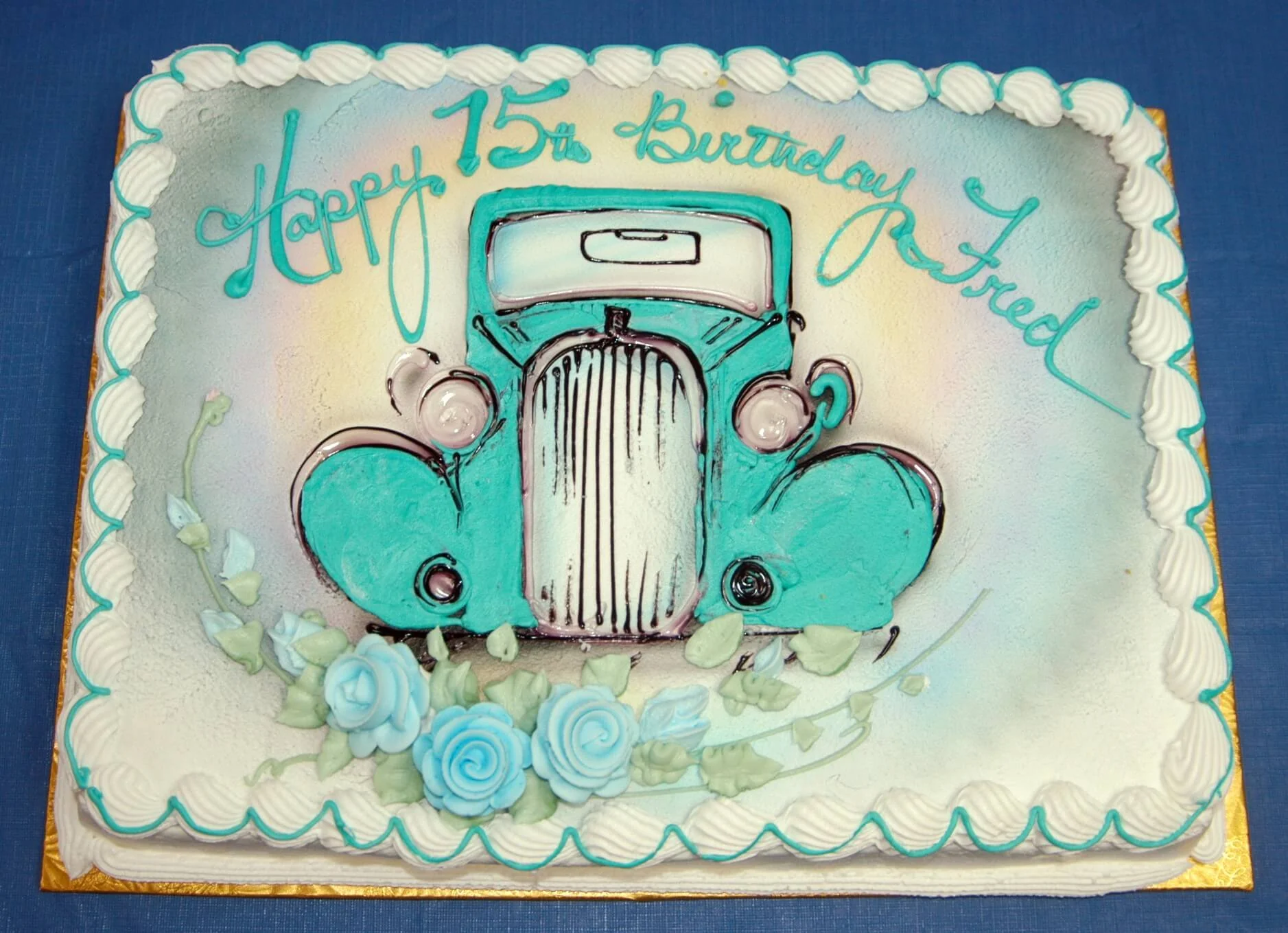 Vintage Car Cake